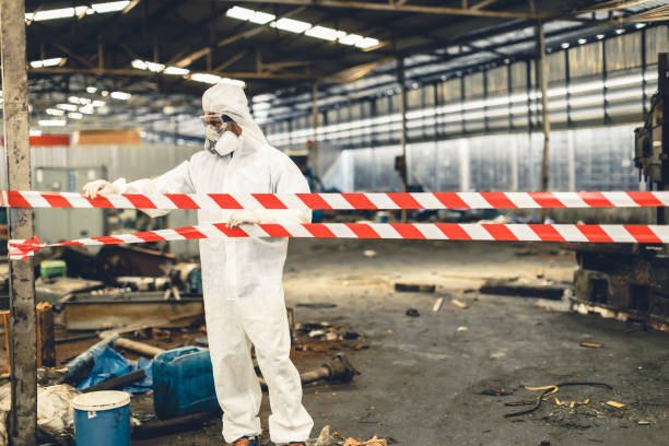 Professional Odor Removal technician working in Chestnut Hill, MA